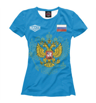 Женская футболка Россия | Герб и Флаг