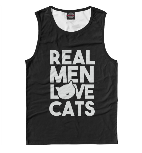 Майка для мальчика с изображением Love Cats цвета Белый