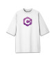 Мужская футболка оверсайз C Sharp Grunge Logo