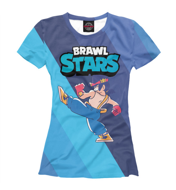 Футболка для девочек с изображением FANG ФЭНГ BRAWL STARS цвета Белый