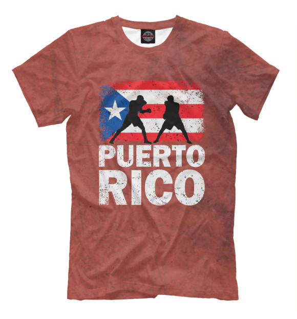 Футболка для мальчиков с изображением Vintage Puerto Rico цвета Белый