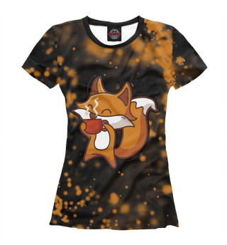 Женская футболка Foxy - С Кофе