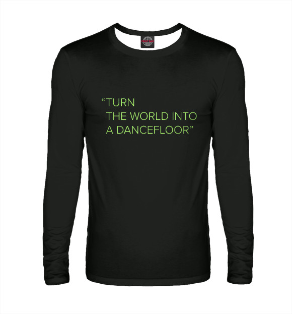 Мужской лонгслив с изображением ASOT 1000 T-SHIRT SLOGAN BL цвета Белый