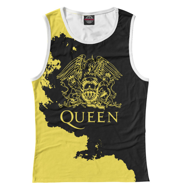 Майка для девочки с изображением Queen цвета Белый
