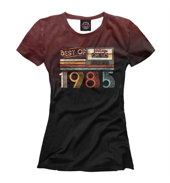 Футболка для девочек с изображением Best Of 1985 Birthday цвета Белый