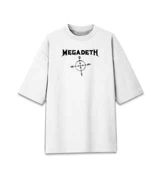 Футболка для девочек оверсайз Megadeth