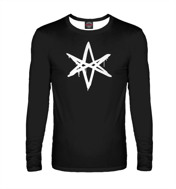 Мужской лонгслив с притом Bring Me the Horizon цвета Белый Мужской лонгслив с изображением Bring Me the Horizon цвета Белый