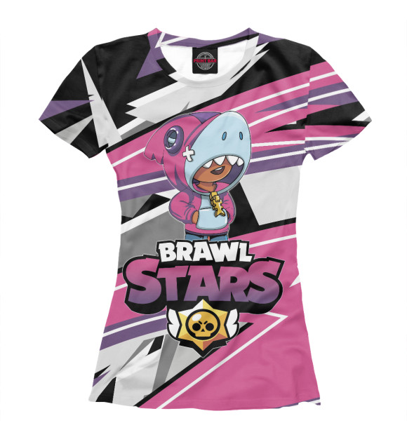 Женская футболка с изображением Brawl Stars цвета Белый
