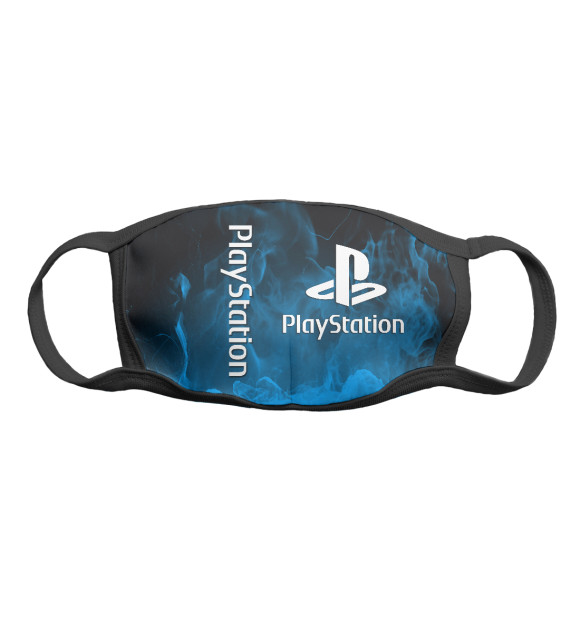 Маска тканевая с притом Playstation Fire цвета Белый Маска тканевая с изображением Playstation Fire цвета Белый