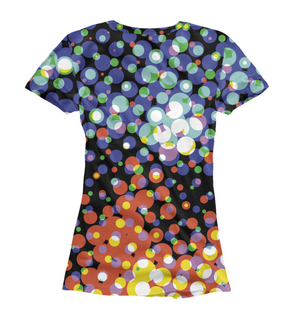 Футболка для девочек с изображением Color pattern цвета Белый