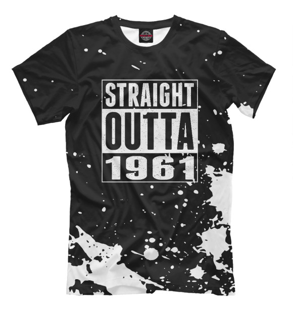 Мужская футболка с изображением Straight Outta 1961 цвета Белый