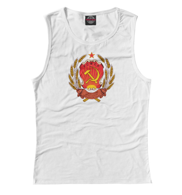 Майка для девочки с изображением Российская СФСР цвета Белый