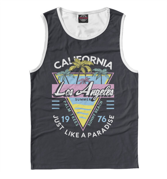Майка для мальчика с изображением California цвета Белый