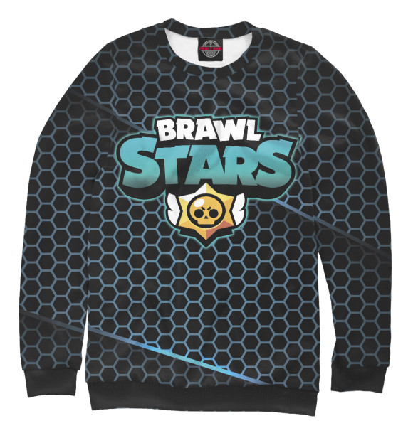 Свитшот для мальчиков с изображением Brawl Stars цвета Белый