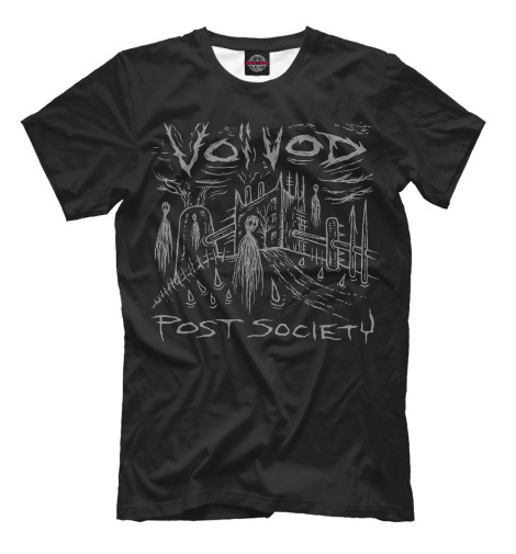 хлопковые футболки print bar voivod Футболки Print Bar Voivod
