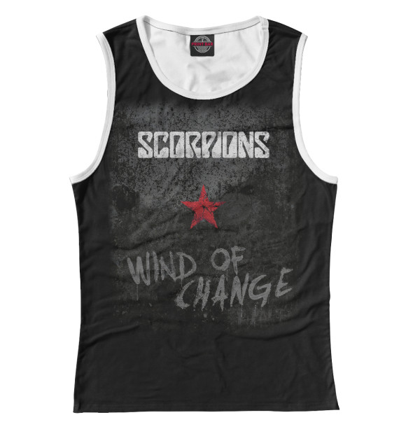 Майка для девочки с изображением Scorpions цвета Белый