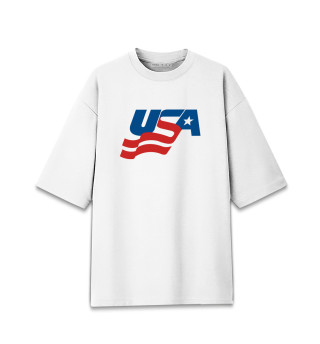 Мужская футболка оверсайз США