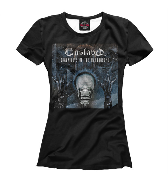 Футболка для девочек с изображением Enslaved цвета Белый
