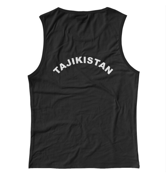 Женская майка с изображением Tajikistan цвета Белый