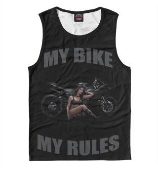 Мужская майка My bike - my rules