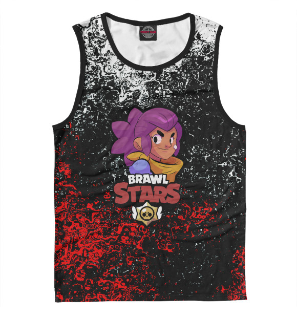 Майка для мальчика с изображением Brawl Stars Shelly цвета Белый