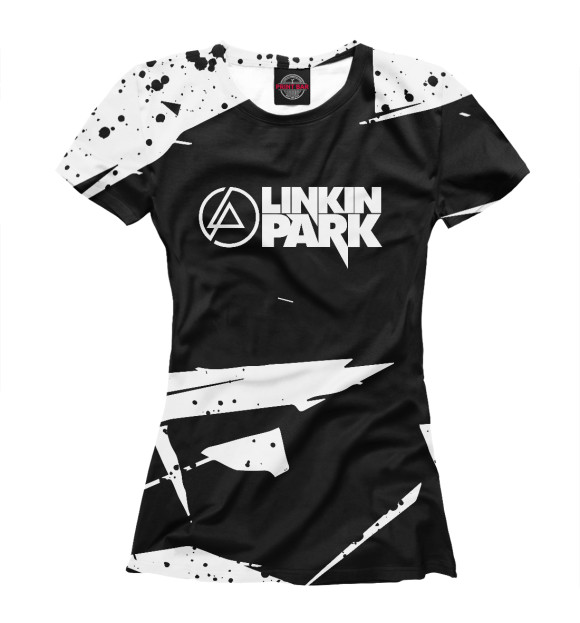 Футболка для девочек с изображением Linkin Park цвета Белый