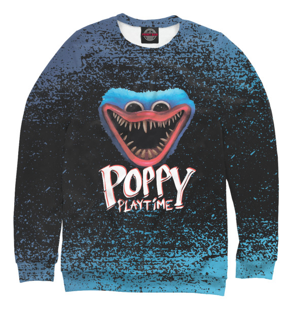 Мужской свитшот с изображением Poppy Playtime цвета Белый