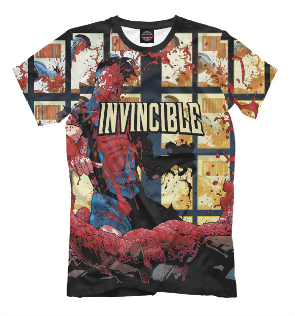 Футболка для мальчиков с изображением Неуязвимый (Invincible) цвета Белый