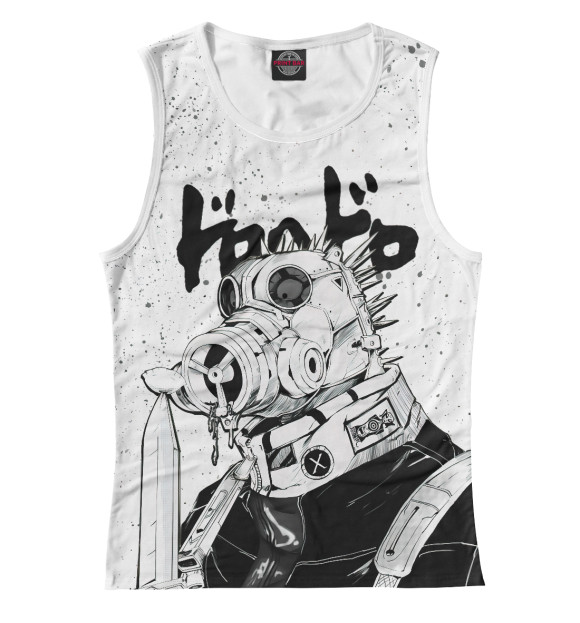 Женская майка с притом Дорохедоро цвета Белый Женская майка с изображением Дорохедоро цвета Белый