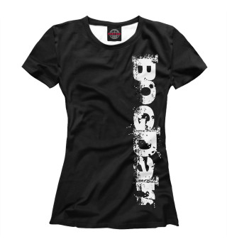 Женская футболка Богдан (брызги красок)