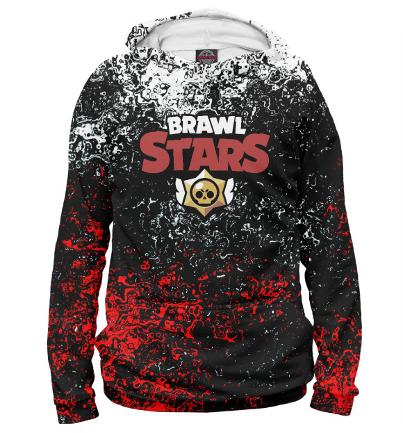 Женское худи с изображением Brawl Stars цвета Белый
