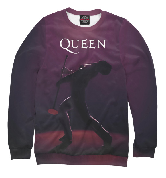 Женский свитшот с изображением Queen цвета Белый