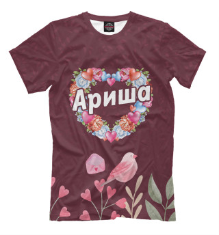 Мужская футболка Ариша - Цветы