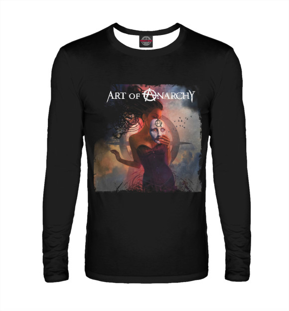 Мужской лонгслив с притом Art of Anarchy цвета Белый Мужской лонгслив с изображением Art of Anarchy цвета Белый