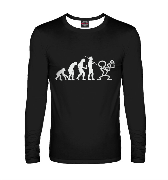 Мужской лонгслив с изображением Conor Evolution цвета Белый