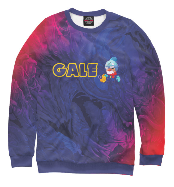 Мужской свитшот с изображением Brawl Stars Gale цвета Белый