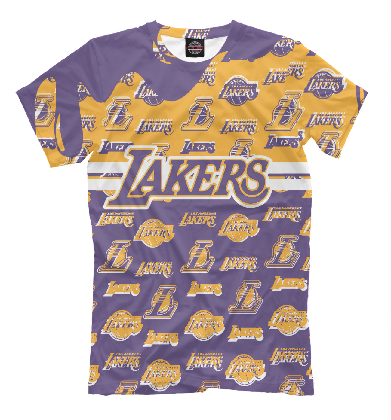 Мужская Футболка Los Angeles Lakers, артикул: LAL-193586-fut-2