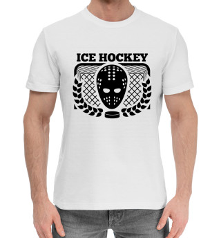 Мужская хлопковая футболка Ice hockey
