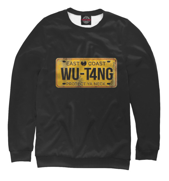 Женский свитшот с изображением Wu-Tang - East Coast цвета Белый