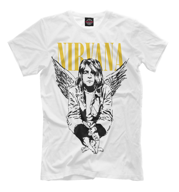 Футболка для мальчиков с изображением Nirvana цвета Белый