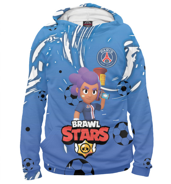 Женское худи с изображением Brawl Stars цвета Белый
