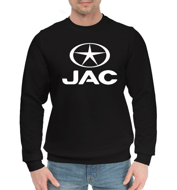 Мужской хлопковый свитшот с изображением JAC цвета Черный