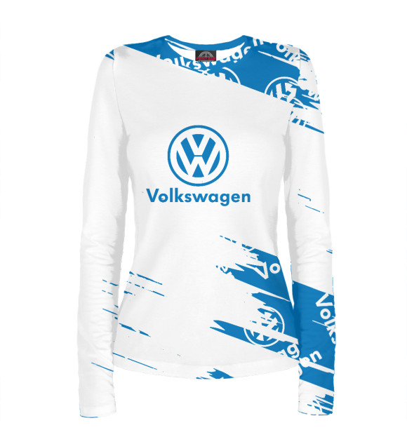 Женский лонгслив с изображением Volkswagen цвета Белый