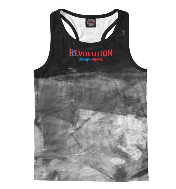 Мужская майка-борцовка с изображением RFF Logo цвета Белый