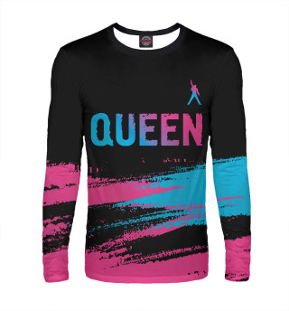 Мужской лонгслив Queen Neon Gradient (полосы)