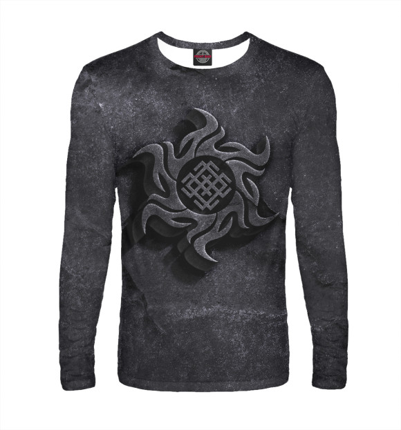 Мужской лонгслив с изображением Валькирия цвета Белый