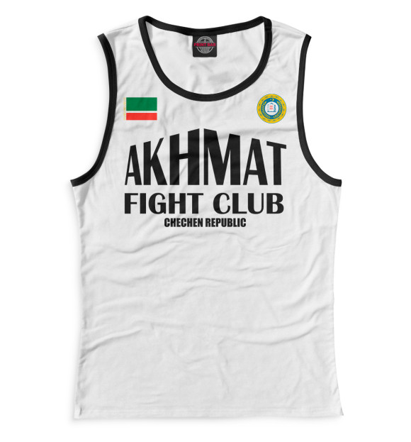 Майка для девочки с изображением Akhmat Fight Club цвета Белый