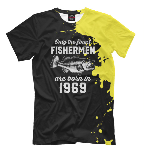 Мужская футболка с изображением Fishermen 1969 цвета Белый