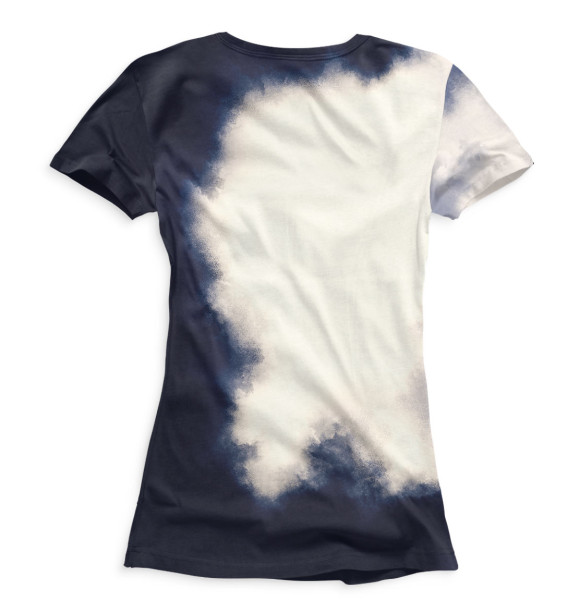 Женская футболка с изображением Богатырь цвета Белый