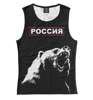 Майка для девочки Русский медведь и герб